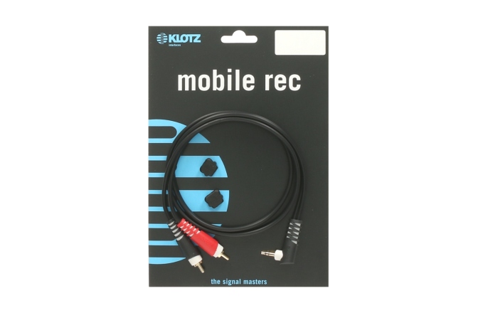 Cablu audio flexibil Klotz Y cable - lightweightTRS 3.5 mm, angled - 2x RCA - 1 m