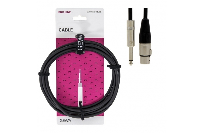 Cablu audio Gewa Cablu microfon Pro Line VE10 1.5m