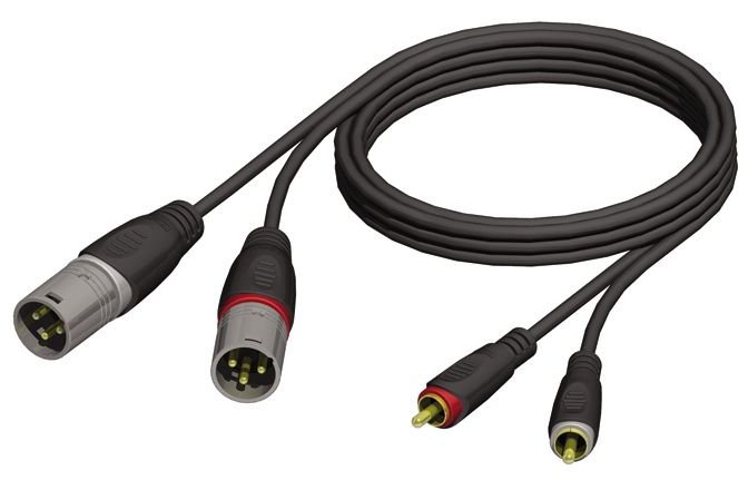 Cablu audio ProCab 2XLR-2RCA 3m