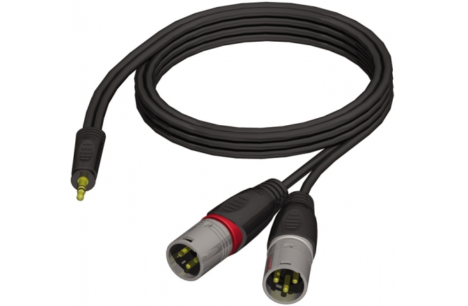 Cablu audio ProCab TRS3.5-2XLRm 3m