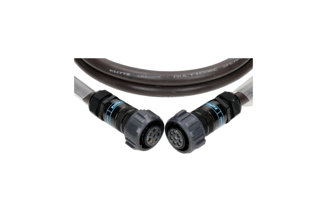 Cablu audio profesional Klotz 8x 4.0 mm² speaker cable eXtreme PVCPA-COM® 8p F/F with ring - 2x transparent - 5 m