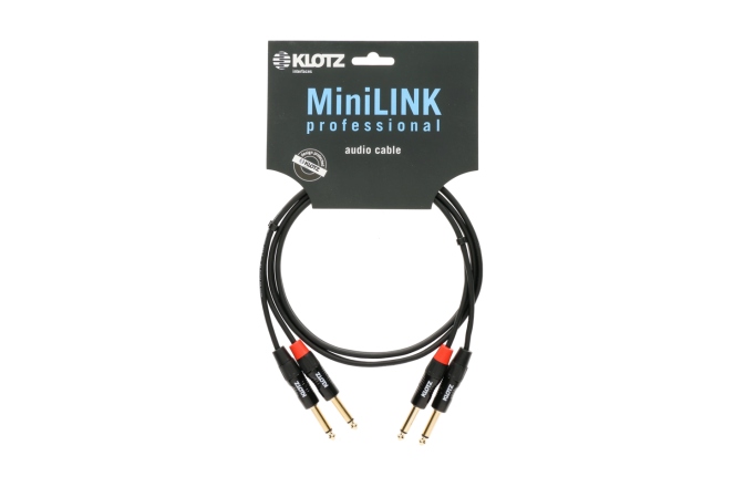 Cablu audio profesional Klotz MiniLink Pro stereo twin cable with gold-plated jack plugs - 6 m