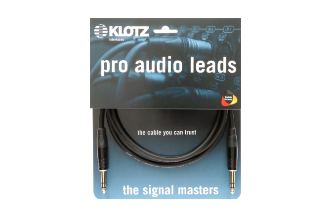 Cablu audio profesional Klotz professional analog audio cable - balancedwith balanced metal jacks by KLOTZ - gold plated - 20 m