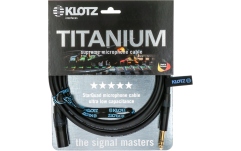 Cablu audio profesional Klotz TITANIUM StarQuad analog audio cable with male XLR by Neutrik® to balanced jack plug - 7.5 m