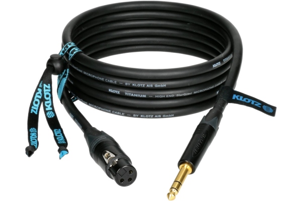 Titanium StarQuad Mic Cable XLRf-TRS - 3m Titanium StarQuad Mic Cable XLRf-TRS - 3m