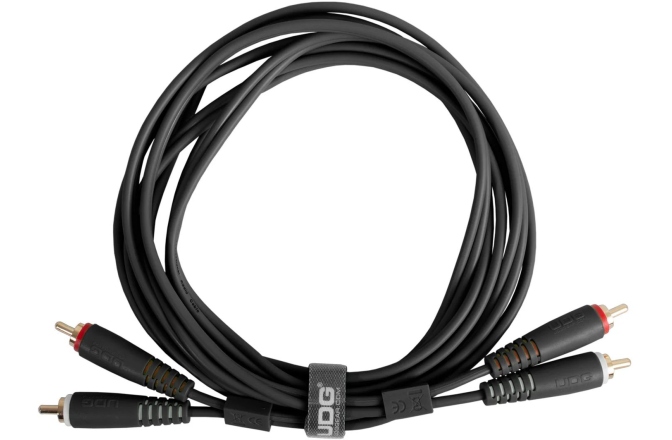 Cablu audio UDG Ultimate Audio Cable Dual RCA - RCA Straight 1.5m - Black