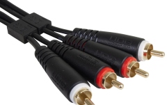 Cablu audio UDG Ultimate Audio Cable Dual RCA - RCA Straight 1.5m - Black