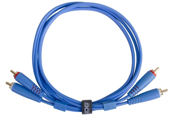 Ultimate Audio Cable Dual RCA - RCA Straight 1.5m - Blue Ultimate Audio Cable Dual RCA - RCA Straight 1.5m - Blue