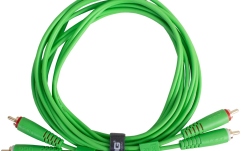 Cablu audio UDG Ultimate Audio Cable Dual RCA - RCA Straight 1.5m - Green