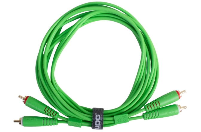 Cablu audio UDG Ultimate Audio Cable Dual RCA - RCA Straight 1.5m - Green