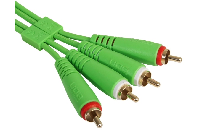 Cablu audio UDG Ultimate Audio Cable Dual RCA - RCA Straight 1.5m - Green