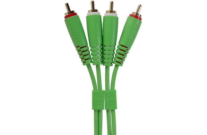 Cablu audio UDG Ultimate Audio Cable Dual RCA - RCA Straight 1.5m - Green