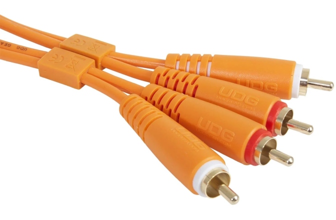 Cablu audio UDG Ultimate Audio Cable Dual RCA - RCA Straight 1.5m - Orange