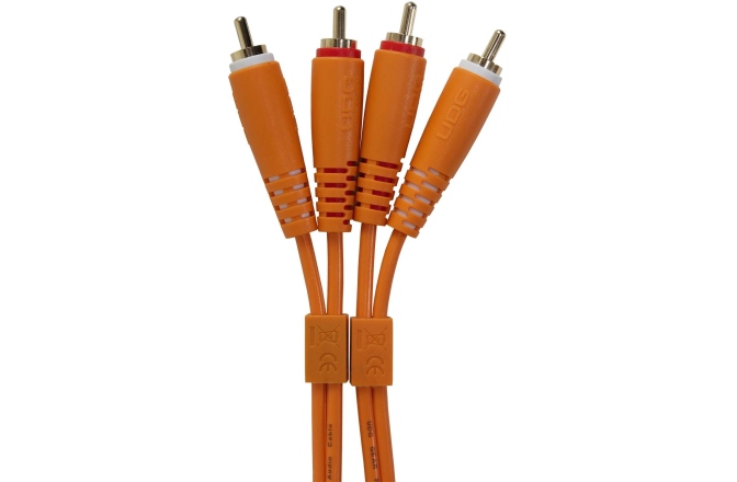 Cablu audio UDG Ultimate Audio Cable Dual RCA - RCA Straight 1.5m - Orange