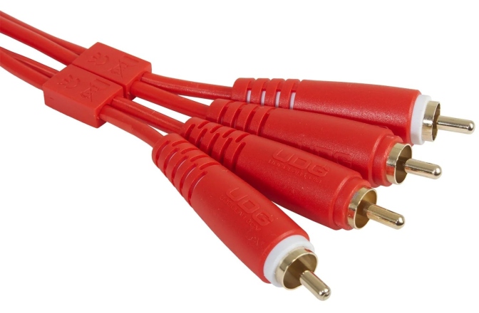 Cablu audio UDG Ultimate Audio Cable Dual RCA - RCA Straight 1.5m - Red