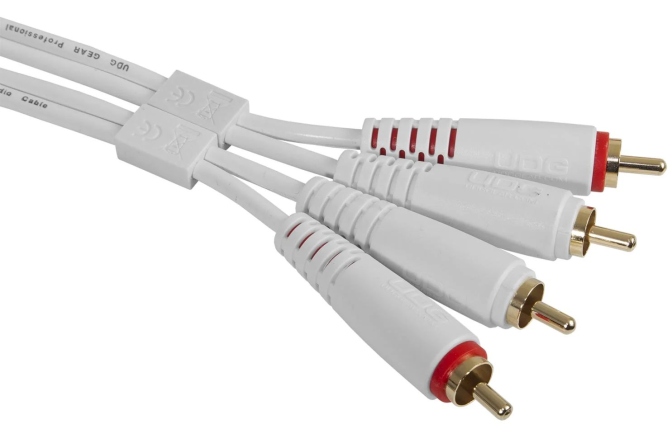 Cablu audio UDG Ultimate Audio Cable Dual RCA - RCA Straight 1.5m - White