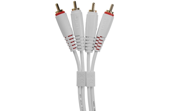 Cablu audio UDG Ultimate Audio Cable Dual RCA - RCA Straight 1.5m - White