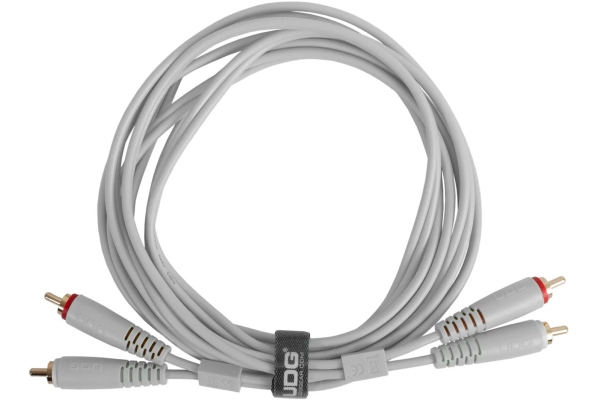 Ultimate Audio Cable Dual RCA - RCA Straight 1.5m - White Ultimate Audio Cable Dual RCA - RCA Straight 1.5m - White