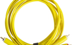 Cablu audio UDG Ultimate Audio Cable Dual RCA - RCA Straight 1.5m - Yellow