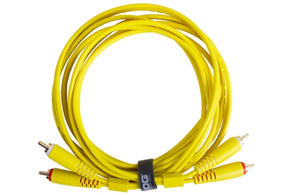 Ultimate Audio Cable Dual RCA - RCA Straight 1.5m - Yellow Ultimate Audio Cable Dual RCA - RCA Straight 1.5m - Yellow