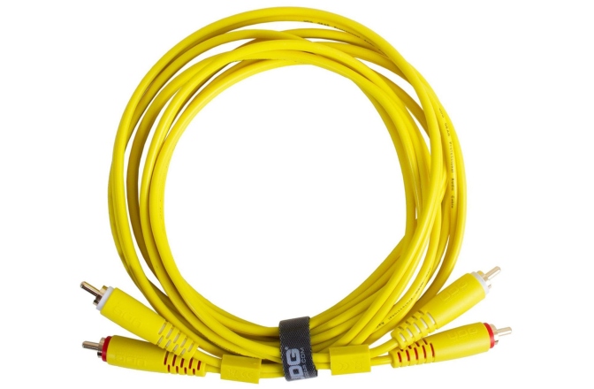 Cablu audio UDG Ultimate Audio Cable Dual RCA - RCA Straight 1.5m - Yellow