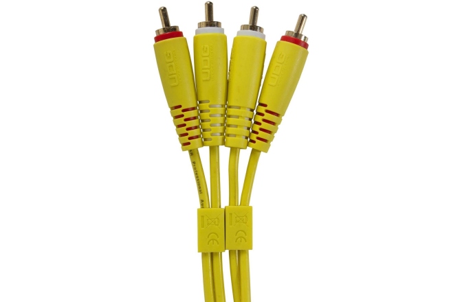 Cablu audio UDG Ultimate Audio Cable Dual RCA - RCA Straight 1.5m - Yellow