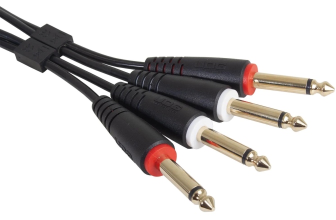 Cablu audio UDG Ultimate Audio Cable Set Dual TS-TS 1.5m - Black