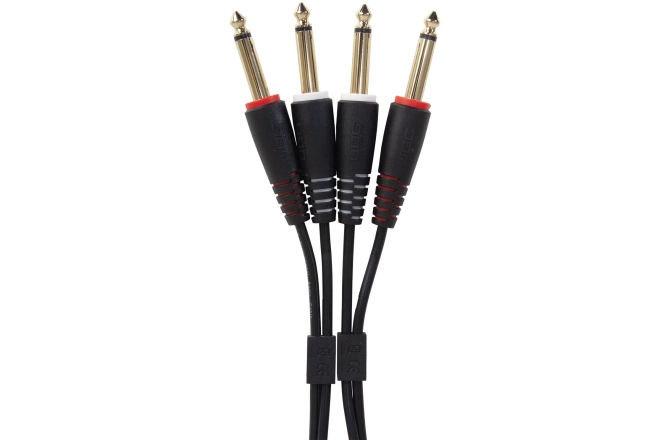 Cablu audio UDG Ultimate Audio Cable Set Dual TS-TS 1.5m - Black