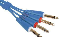 Cablu audio UDG Ultimate Audio Cable Set Dual TS-TS 1.5m - Blue