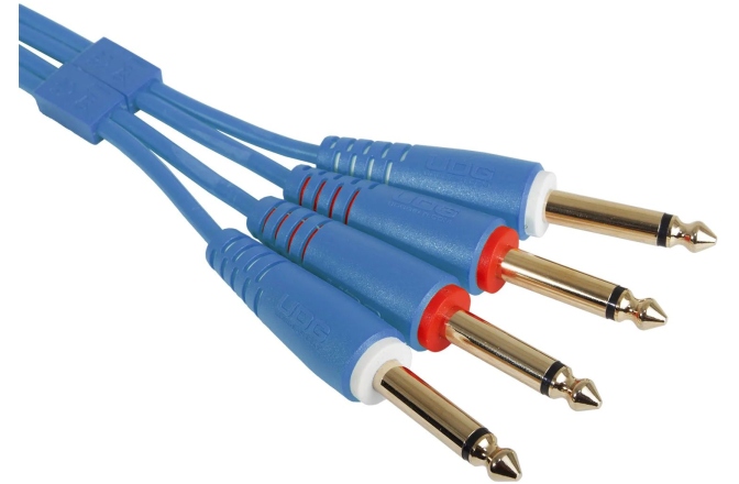 Cablu audio UDG Ultimate Audio Cable Set Dual TS-TS 1.5m - Blue
