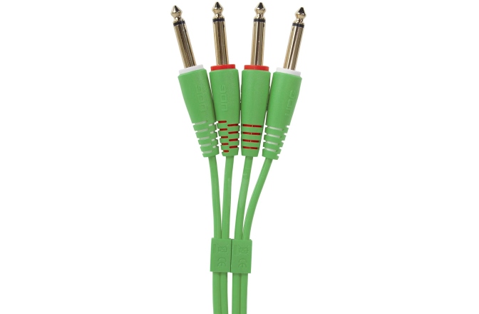 Cablu audio UDG Ultimate Audio Cable Set Dual TS-TS 1.5m - Green