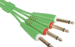 Cablu audio UDG Ultimate Audio Cable Set Dual TS-TS 1.5m - Green