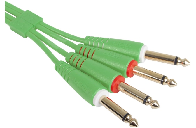 Cablu audio UDG Ultimate Audio Cable Set Dual TS-TS 1.5m - Green