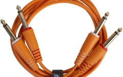 Cablu audio UDG Ultimate Audio Cable Set Dual TS-TS 1.5m - Orange