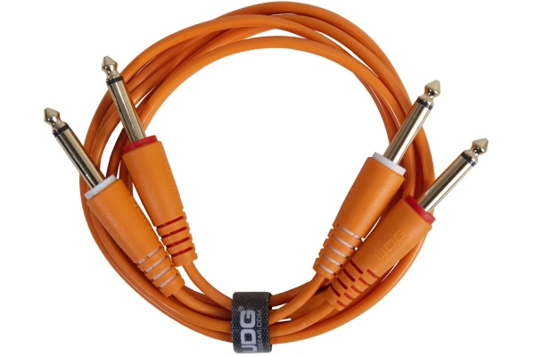 Ultimate Audio Cable Set Dual TS-TS 1.5m - Orange Ultimate Audio Cable Set Dual TS-TS 1.5m - Orange