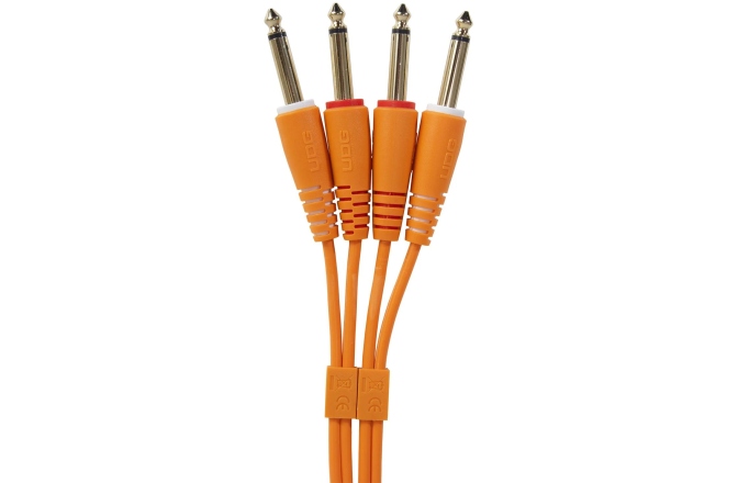 Cablu audio UDG Ultimate Audio Cable Set Dual TS-TS 1.5m - Orange
