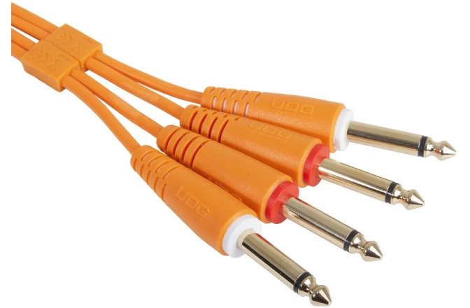 Cablu audio UDG Ultimate Audio Cable Set Dual TS-TS 1.5m - Orange