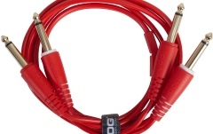 Cablu audio UDG Ultimate Audio Cable Set Dual TS-TS 1.5m - Red