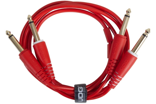 Ultimate Audio Cable Set Dual TS-TS 1.5m - Red Ultimate Audio Cable Set Dual TS-TS 1.5m - Red