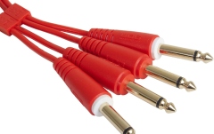 Cablu audio UDG Ultimate Audio Cable Set Dual TS-TS 1.5m - Red