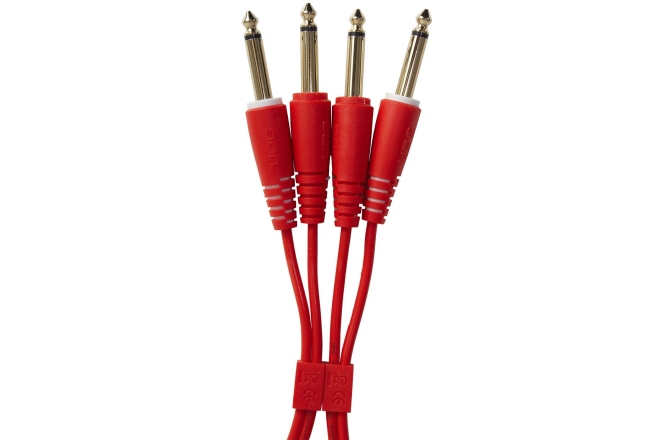 Cablu audio UDG Ultimate Audio Cable Set Dual TS-TS 1.5m - Red