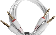 Cablu audio UDG Ultimate Audio Cable Set Dual TS-TS 1.5m - White