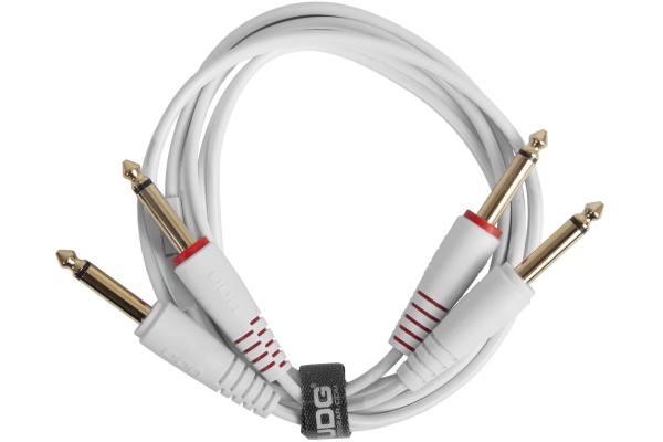 Ultimate Audio Cable Set Dual TS-TS 1.5m - White Ultimate Audio Cable Set Dual TS-TS 1.5m - White