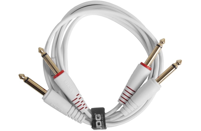 Cablu audio UDG Ultimate Audio Cable Set Dual TS-TS 1.5m - White