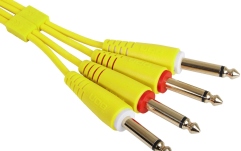 Cablu audio UDG Ultimate Audio Cable Set Dual TS-TS 1.5m - Yellow