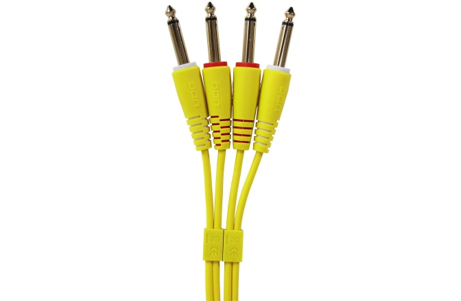 Cablu audio UDG Ultimate Audio Cable Set Dual TS-TS 1.5m - Yellow