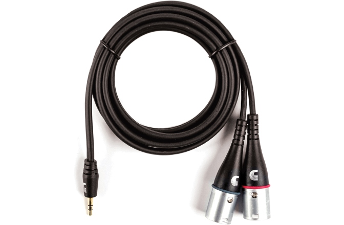 Cablu Audio Y Daddario Custom Series 3.5 Jack/2xXLRm 1.82 m