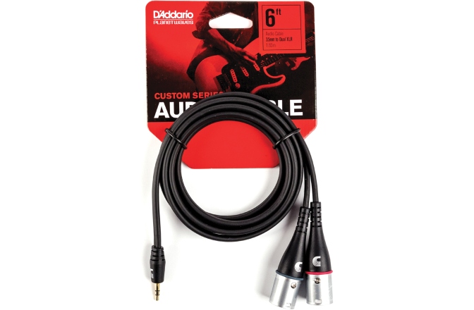 Cablu Audio Y Daddario Custom Series 3.5 Jack/2xXLRm 1.82 m