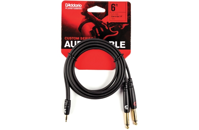 Cablu Audio Y Daddario Custom Series 3.5TRS-2TS 1.82 m