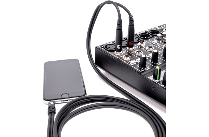 Cablu Audio Y Daddario Custom Series 3.5TRS-2TS 1.82 m